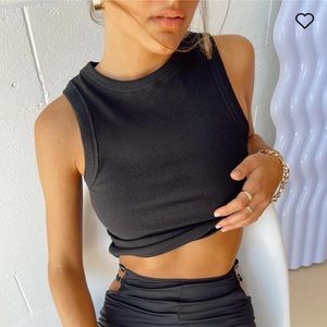 Princess Polly - Organic Ashland Top Black